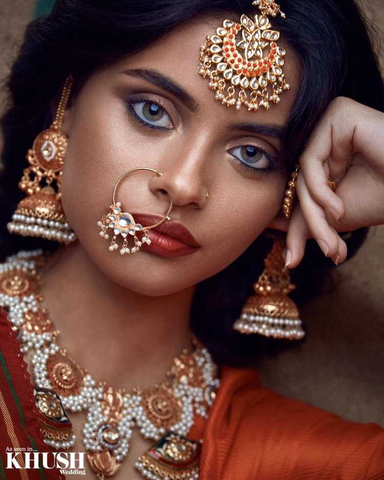 Метка на лице индианки2