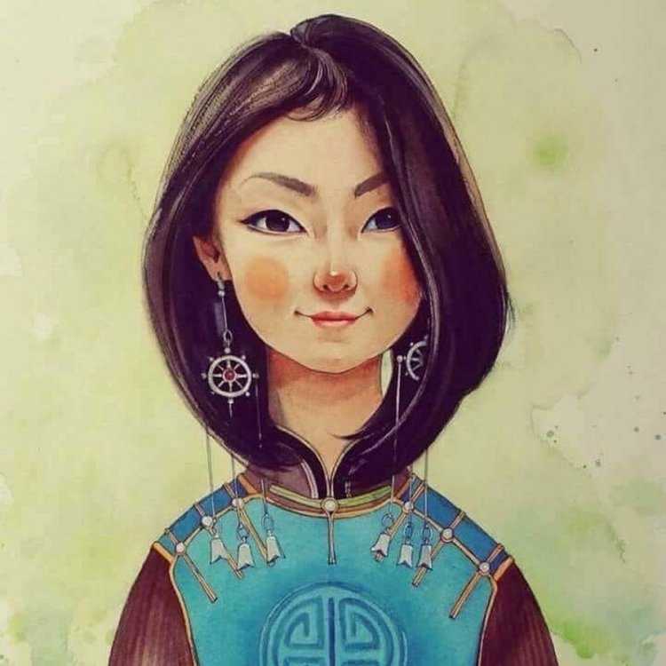 Монголка внешность32