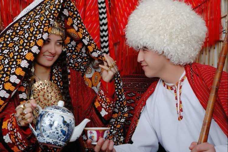 Национальный наряд невесты Туркмен