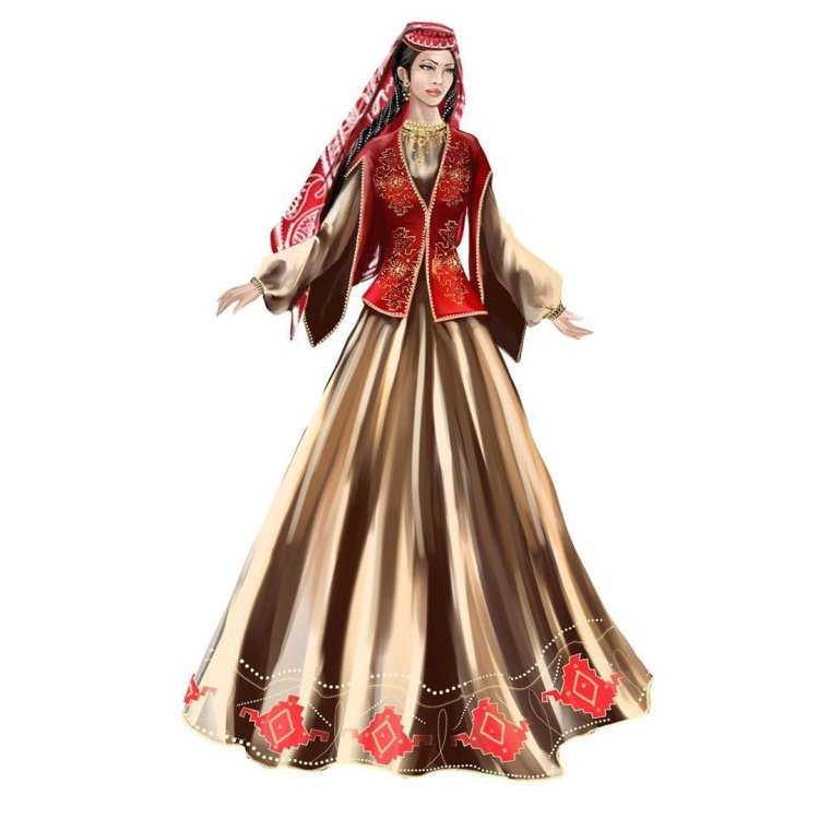 Азербайджанский народный костюм женский