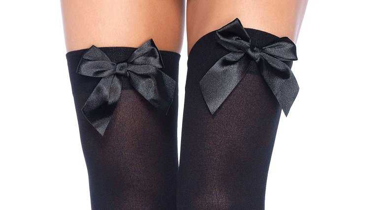 Чулки с бантиками