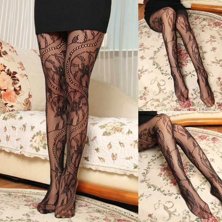 Кружевные колготки