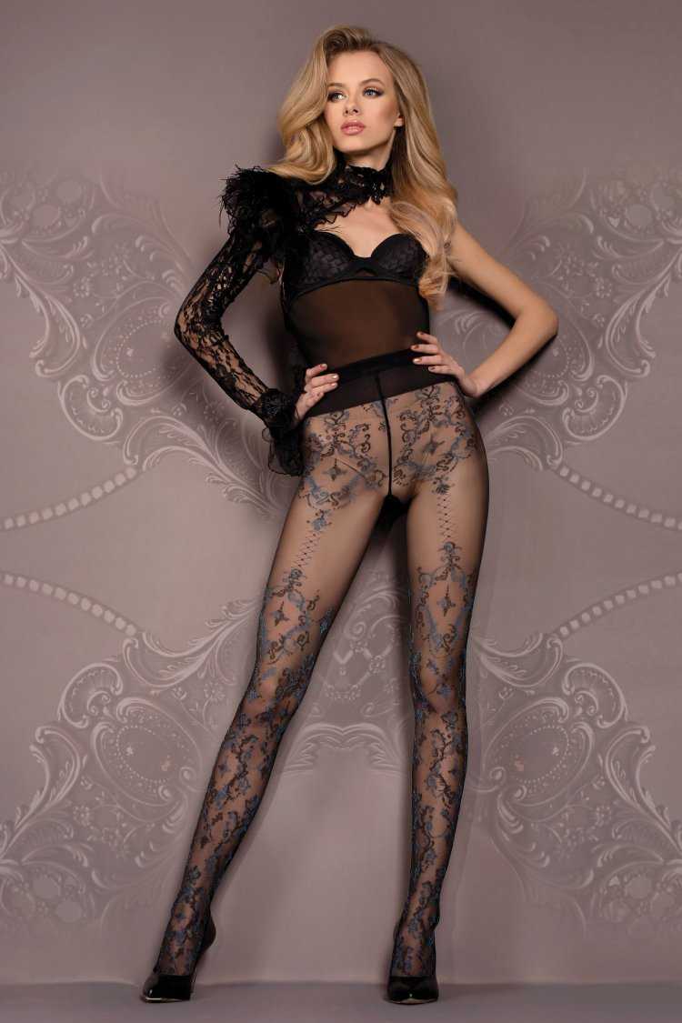 Колготки гипюр