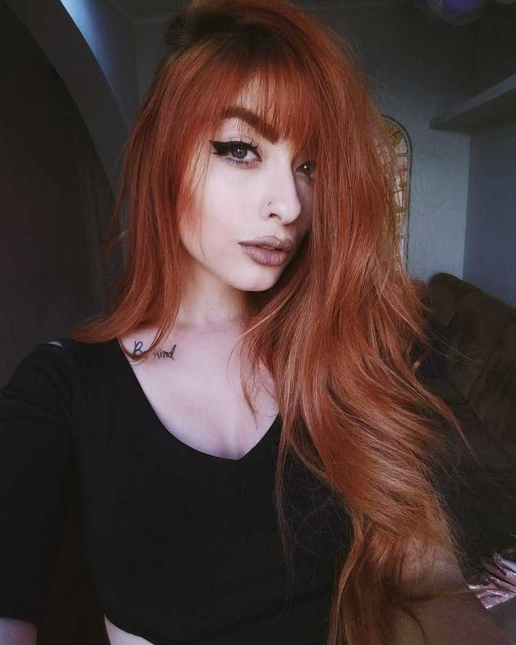 Рыжие с челкой