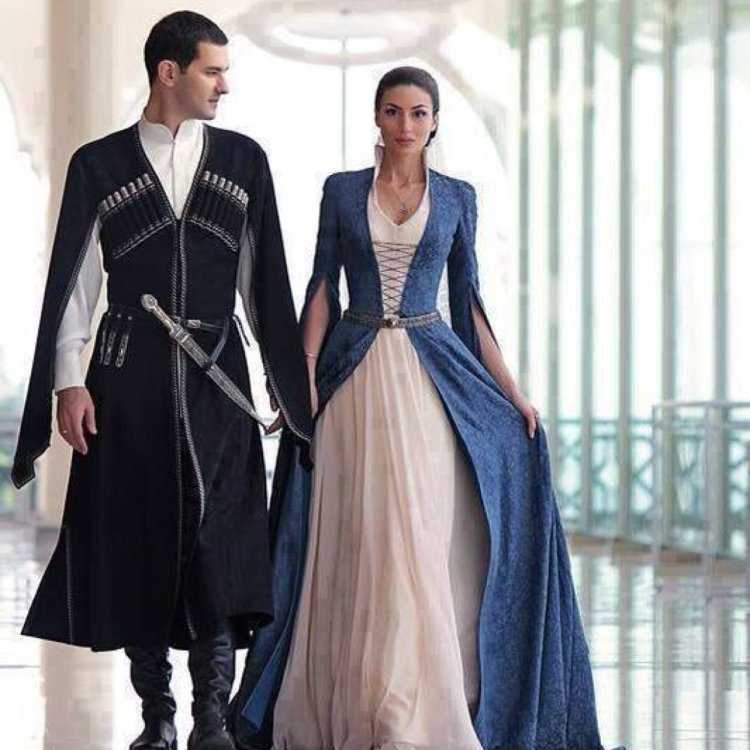 Свадебное платье в грузинском стиле