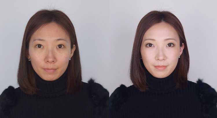Кореянки до косметика и после