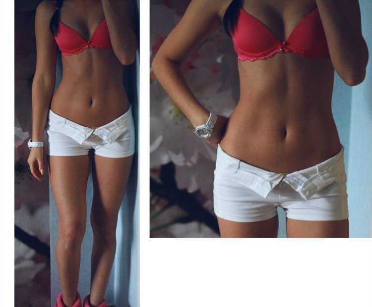 Худой живот