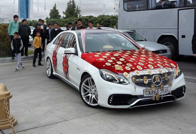 Туркменская свадьба машина