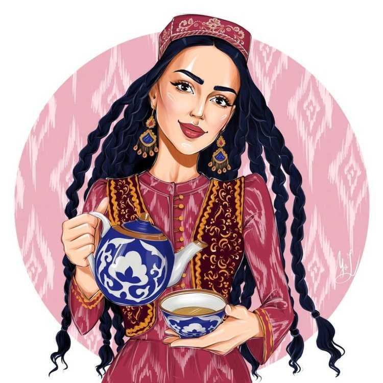 Узбекские женщины арт