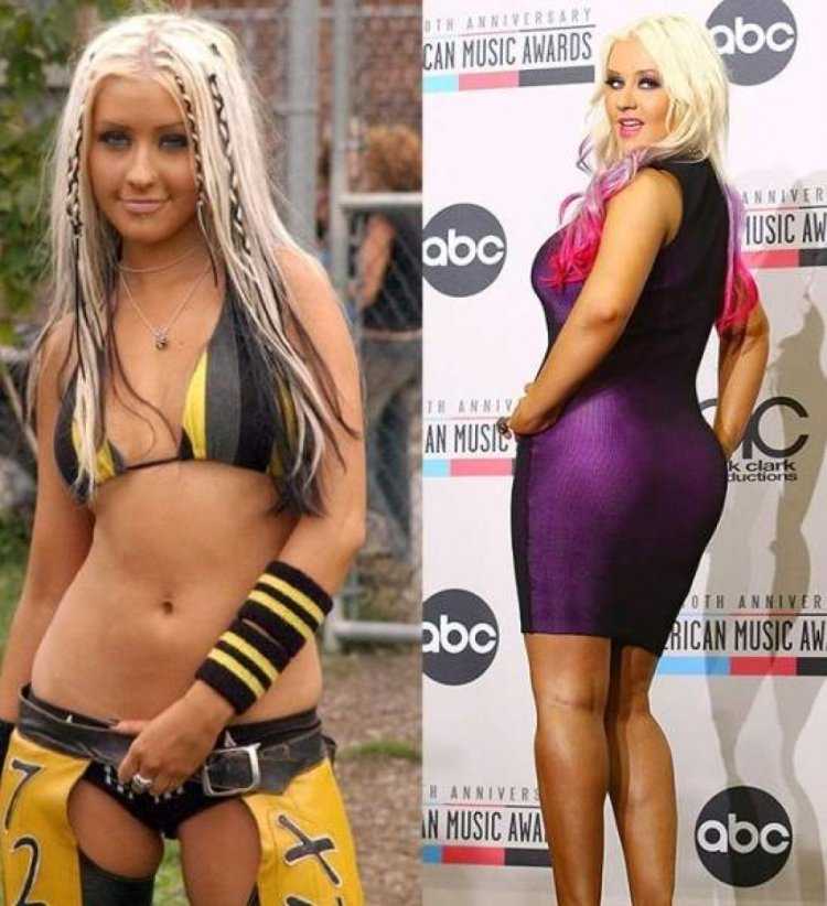 Christina Aguilera gained Weight