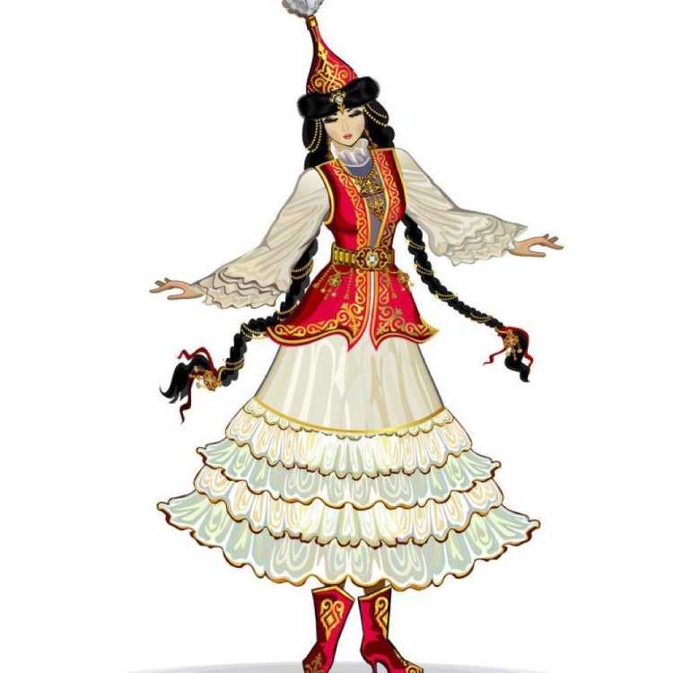 Казахский национальный костюм женский