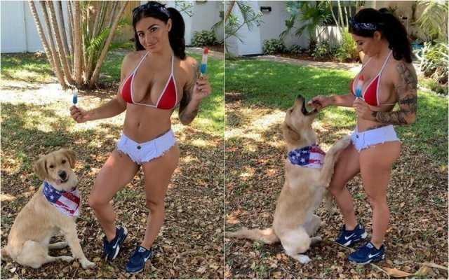 Девушки с песиками на фото