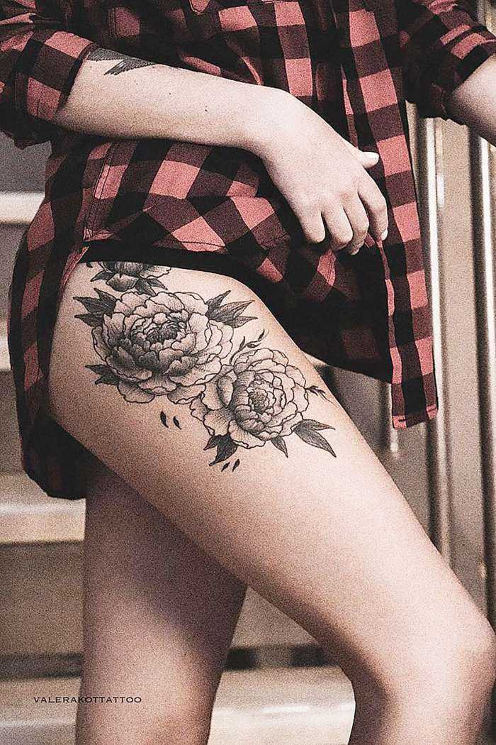 Татуировки на ногах у девушек на фото