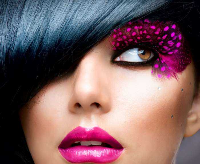 Девушки с нарощенными ресницами на фото