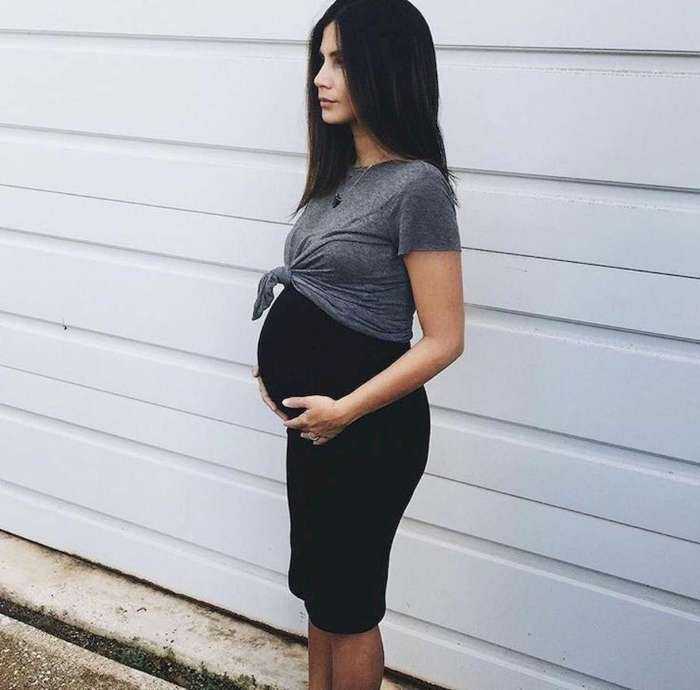 Беременные стильные девушки на фото