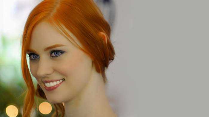 Рыжеволосые девушки с голубыми глазами на фото
