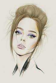 Картинки красивых нарисованных девушек на фото