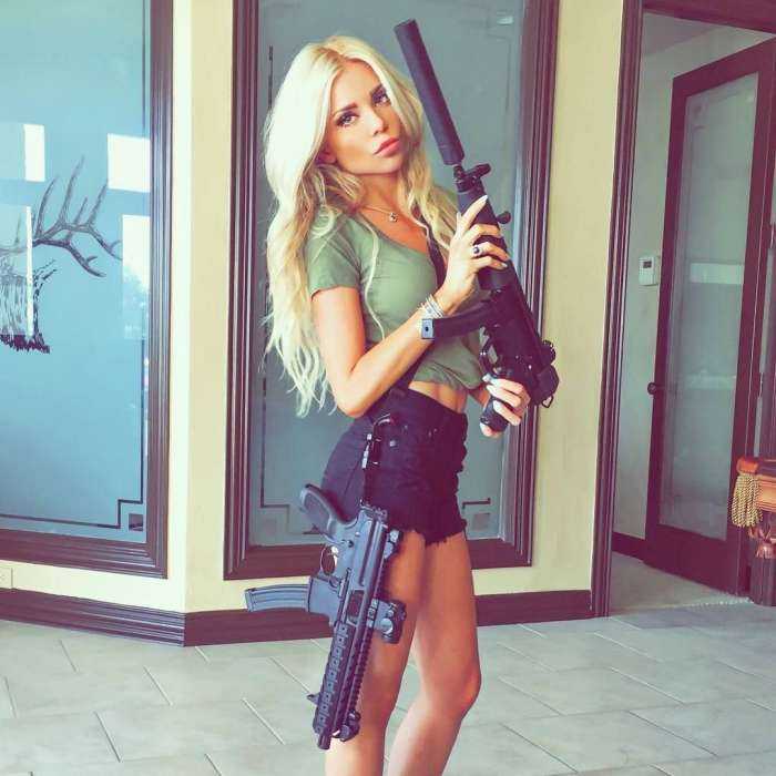 Девушки с оружием на фото