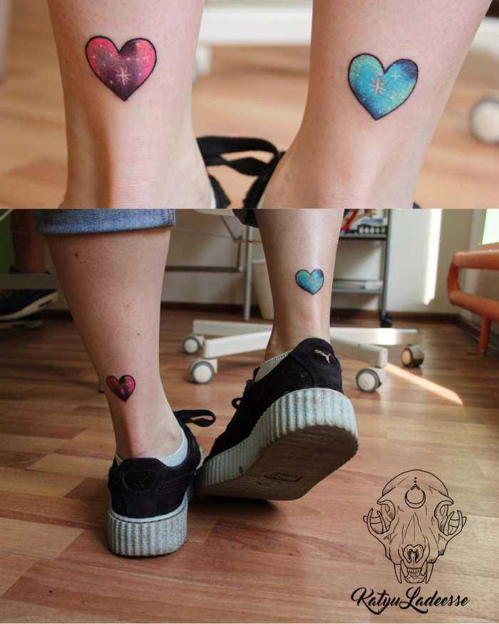 Татуировки на ногах у девушек на фото