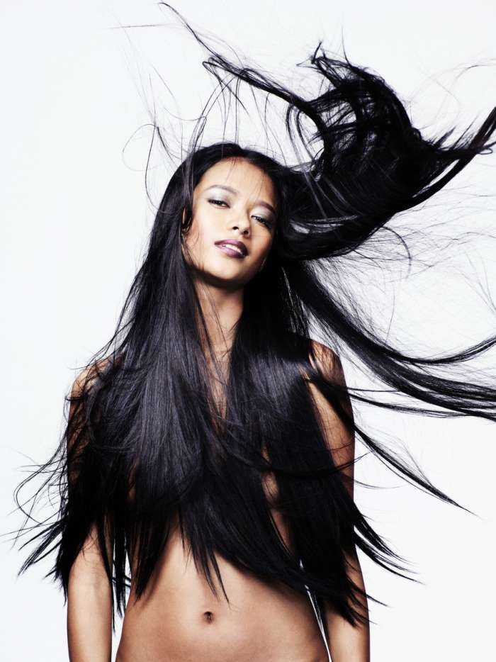 Девушки с прямыми волосами на фото