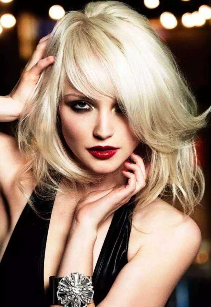 Блондинки с челкой на фото