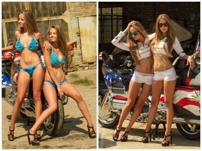 Девушки близняшки на фото