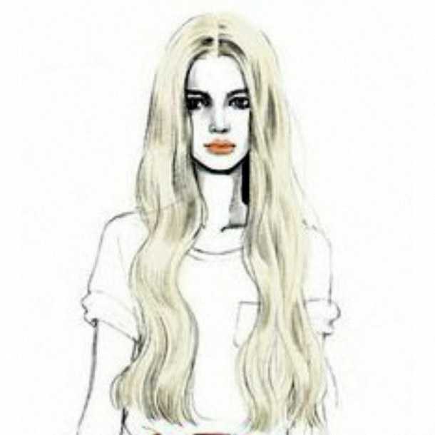Картинки красивых нарисованных девушек на фото