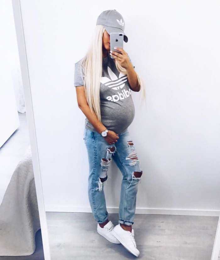 Беременные стильные девушки на фото