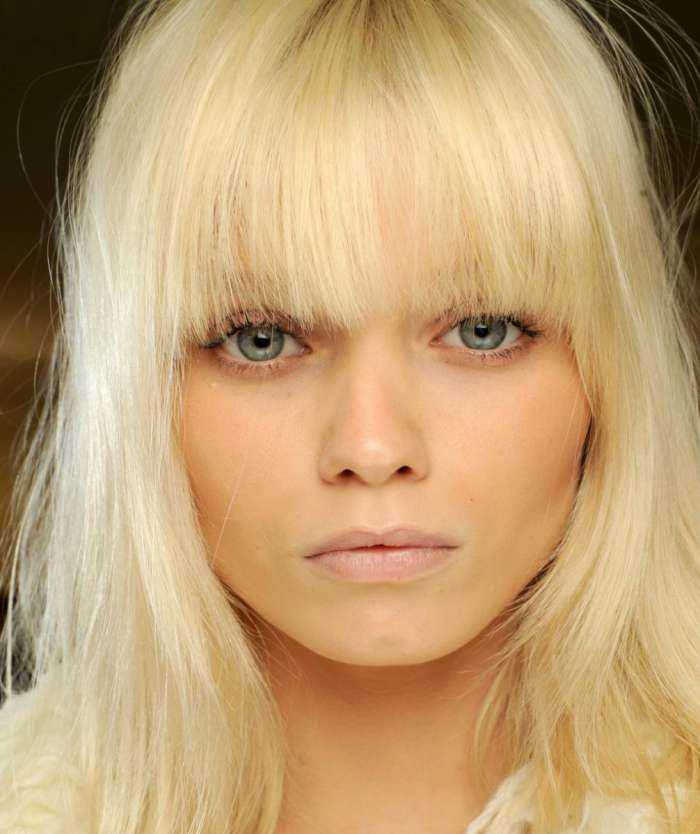 Блондинки с челкой на фото