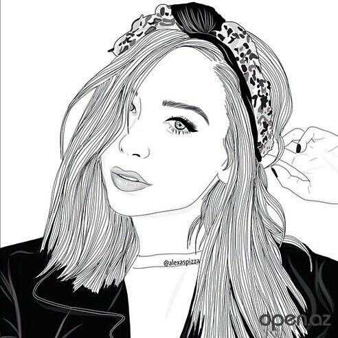 Картинки красивых нарисованных девушек на фото