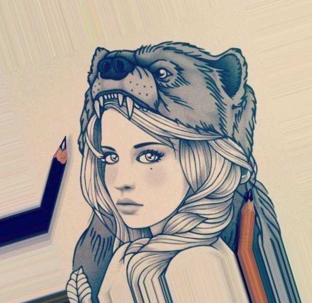 Картинки красивых нарисованных девушек на фото