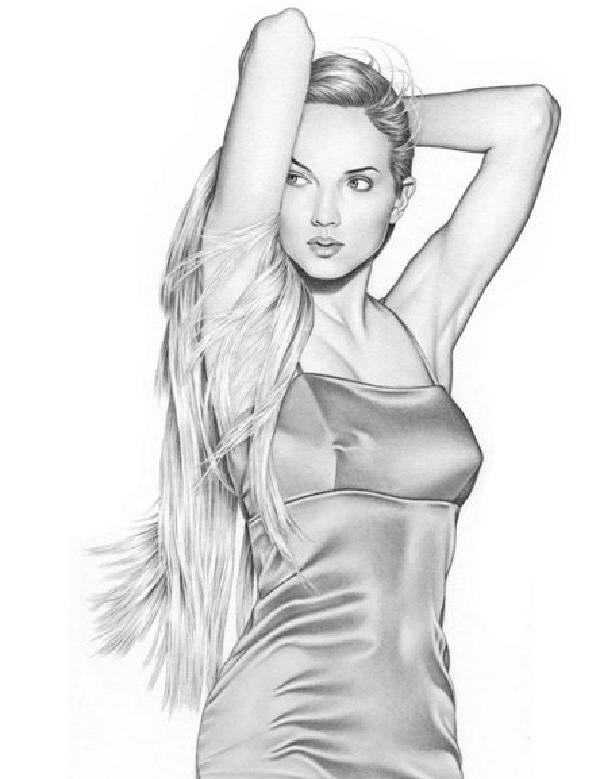 Картинки красивых нарисованных девушек на фото
