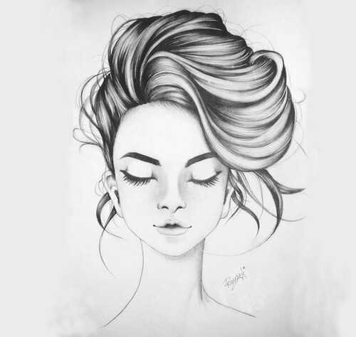 Картинки красивых нарисованных девушек на фото