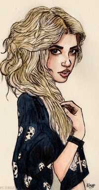 Картинки красивых нарисованных девушек на фото