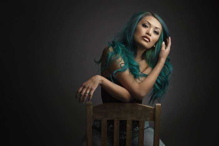 Девушки с цветными волосами на фото