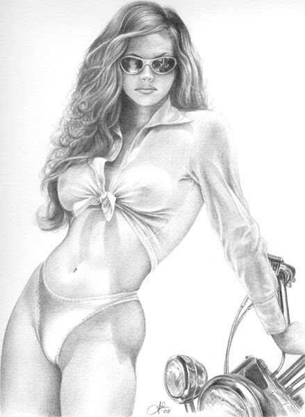 Картинки красивых нарисованных девушек на фото