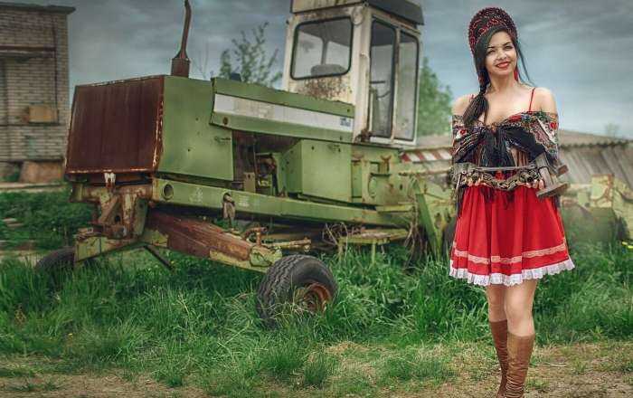 Красивые сельские девушки