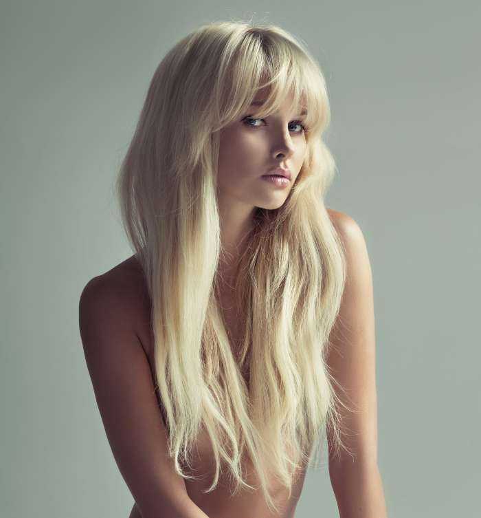 Блондинки с челкой на фото