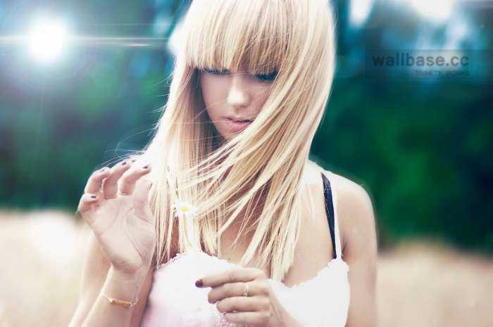 Блондинки с челкой на фото