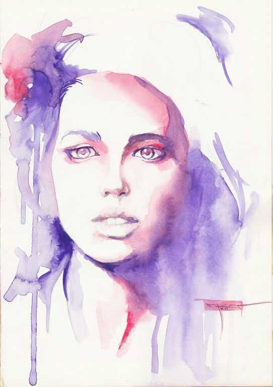 Картинки красивых нарисованных девушек на фото