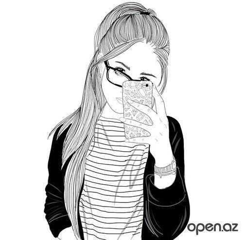 Картинки красивых нарисованных девушек на фото