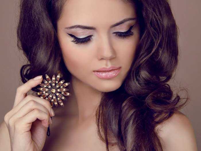 Девушки с нарощенными ресницами на фото