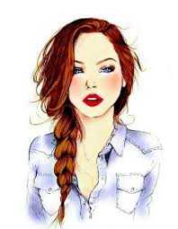 Картинки красивых нарисованных девушек на фото