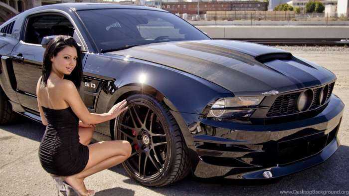 Крутые тачки и девушки на фото