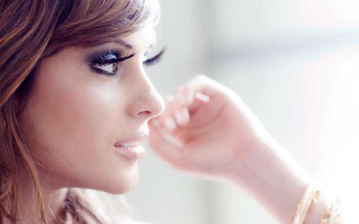 Девушки с нарощенными ресницами на фото