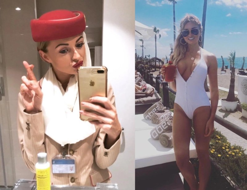 Голые стюардессы с длинными ногами