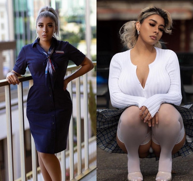 Голые стюардессы с длинными ногами