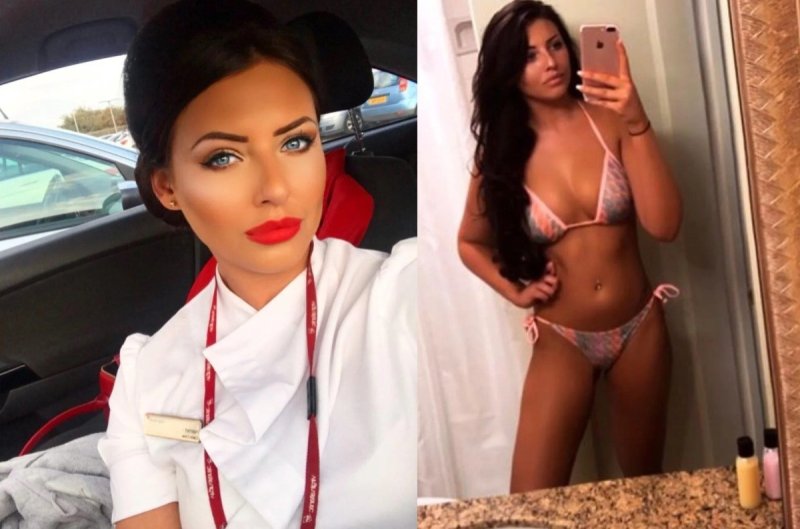 Голые стюардессы с длинными ногами