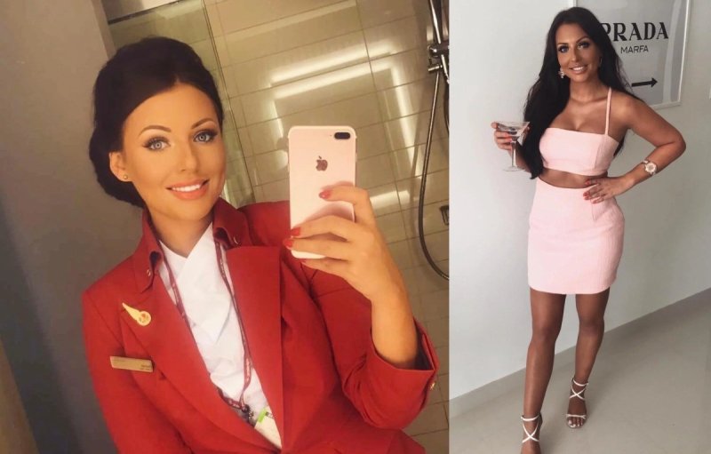 Голые стюардессы с длинными ногами