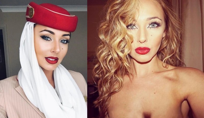 Голые стюардессы с длинными ногами